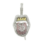 Hip-Hop Pendant Cuban Chain / Iced-Out Pendant Necklace for Men / American-Style Diamond Hiphop Rapper Full-Diamond Accessory