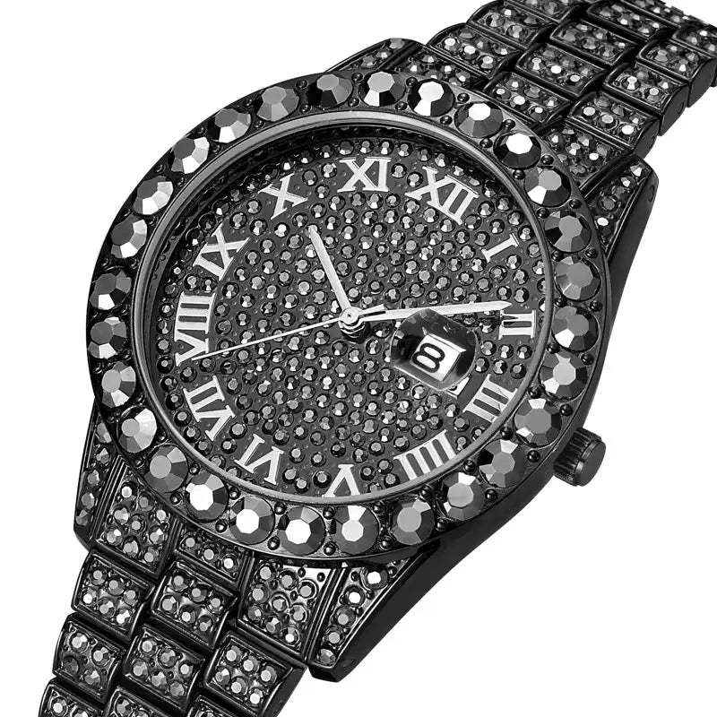 Trendy / Fashion / European & American / Ultra-Shiny / Nightclub / Full Diamond / Starry Sky / Hip-Hop Men's Watch