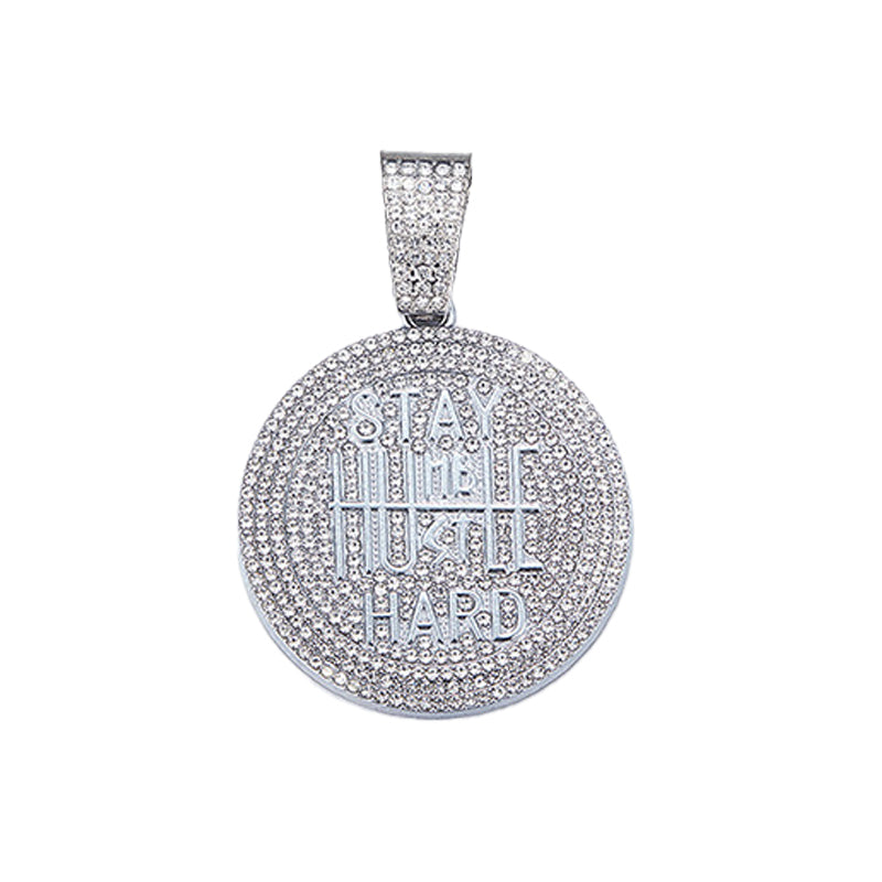 Hip-Hop Pendant Cuban Chain / Iced-Out Pendant Necklace for Men / American-Style Diamond Hiphop Rapper Full-Diamond Accessory