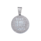 Hip-Hop Pendant Cuban Chain / Iced-Out Pendant Necklace for Men / American-Style Diamond Hiphop Rapper Full-Diamond Accessory
