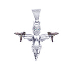 Hip-Hop Pendant Cuban Chain / Iced-Out Pendant Necklace for Men / American-Style Diamond Hiphop Rapper Full-Diamond Accessory