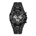 2025 New Style American Hip-Hop Watch / Starry Sky Full Diamond / Fashion Large Dial Quartz Watch for Men