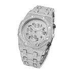 High-End Niche Trendy / New Style Fashion Personalized Watch / Hip-Hop Full Diamond Three-Eye Men's Watch