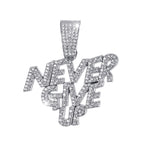 Hip-Hop Pendant Cuban Chain / Iced-Out Pendant Necklace for Men / American-Style Diamond Hiphop Rapper Full-Diamond Accessory