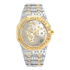 Creative/European & American Hip-Hop/Trendy/Full Diamond/Starry Full Diamond/Personalized Design Men’s Watch