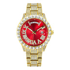 European-American / Large Dial / Full-Crystal / Waterproof / Trendy / Stylish / Fully Iced-Out Hip-Hop Men’s Watch