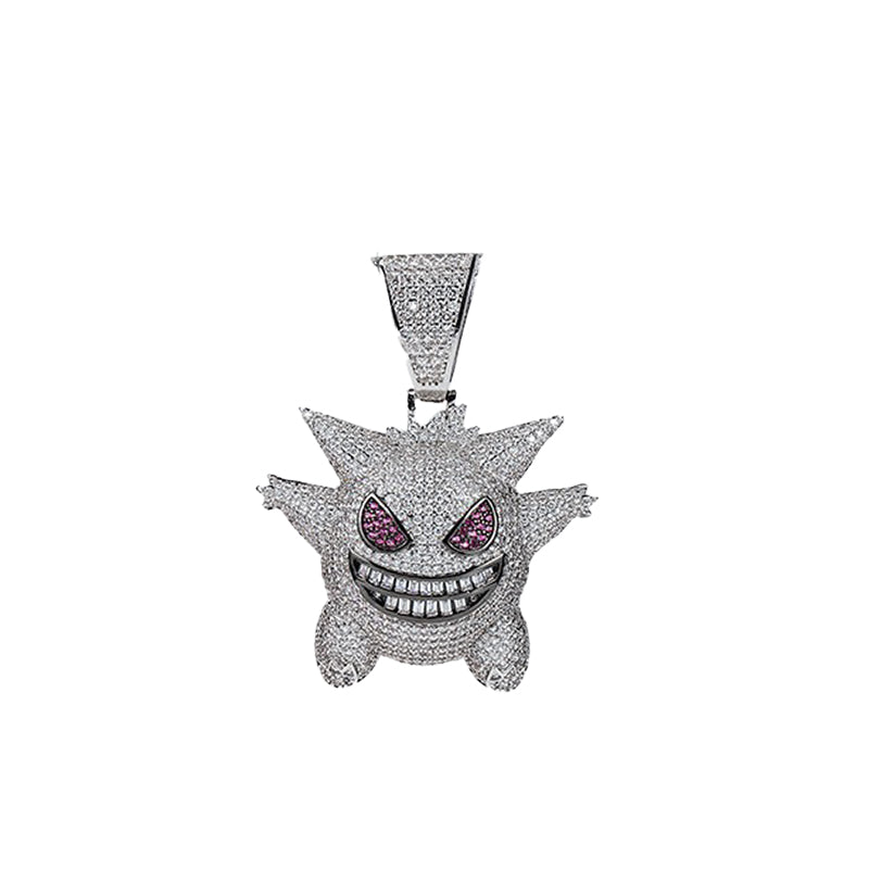 Hip-Hop Pendant Cuban Chain / Iced-Out Pendant Necklace for Men / American-Style Diamond Hiphop Rapper Full-Diamond Accessory
