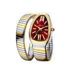 European & American / Fashion / Personalized / Bangle / Niche High-End Luxury / Diamond-Set / Creative Snake-Shaped Women's Watch