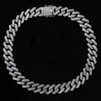 20mm Premium Iced Triple-Row Diamond Cuban Chain — Unisex Hip-Hop Choker Necklace