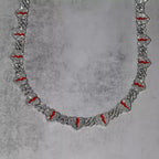 Rapper-Style Broken Heart Cuban Chain — 13 Heart Charms, Iced-Out Hip-Hop Choker, Trendy Luxury Necklace