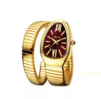 European & American / Fashion / Personalized / Bangle / Niche High-End Luxury / Diamond-Set / Creative Snake-Shaped Women's Watch