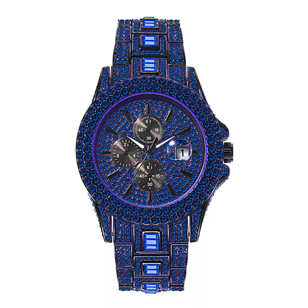 Full Diamond / Starry Sky / High-End Luxury / Colorful Diamonds / Niche / European & American / Hip-Hop Diamond Watch