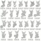 Iced Butterfly Letter Pendant Necklace – A–Z Initial Cuban Chain