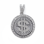 Hip-Hop Pendant Cuban Chain / Iced-Out Pendant Necklace for Men / American-Style Diamond Hiphop Rapper Full-Diamond Accessory
