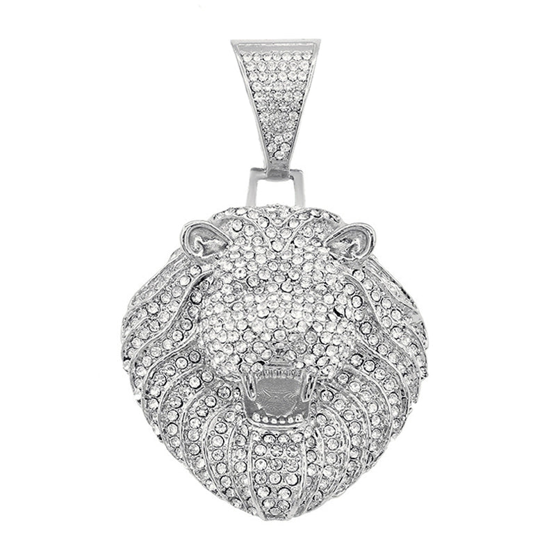 Hip-Hop Pendant Cuban Chain / Iced-Out Pendant Necklace for Men / American-Style Diamond Hiphop Rapper Full-Diamond Accessory