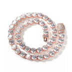 10mm Hip-Hop 5A Zircon Tennis Chain — Premium Short Choker Necklace