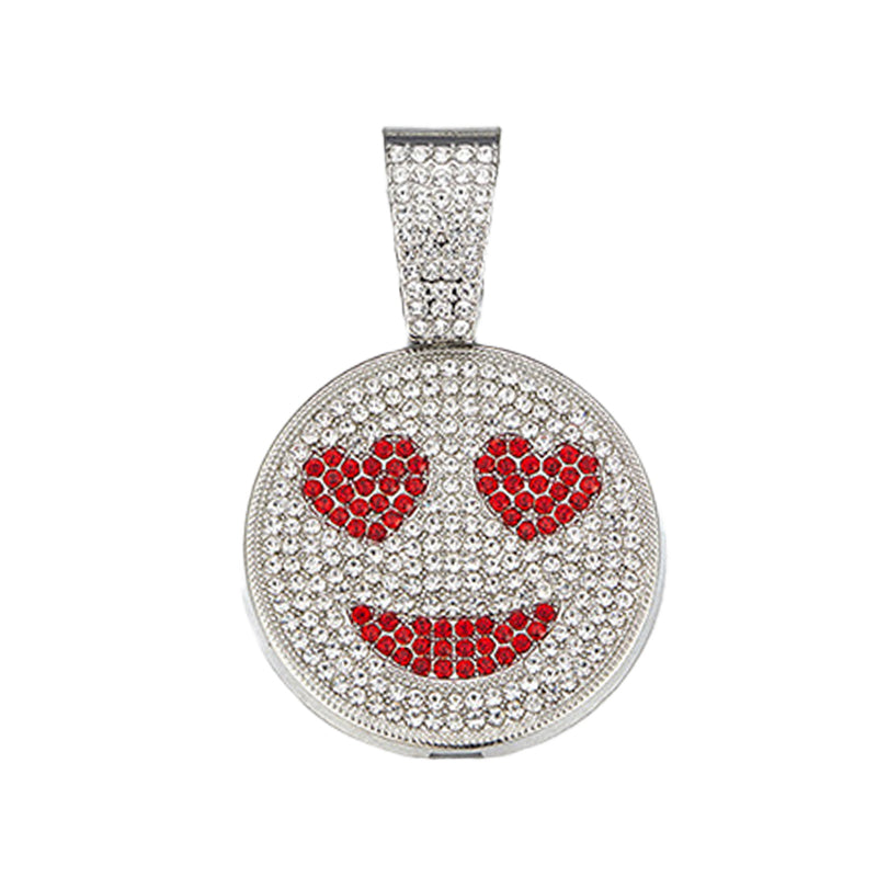 Hip-Hop Pendant Cuban Chain / Iced-Out Pendant Necklace for Men / American-Style Diamond Hiphop Rapper Full-Diamond Accessory