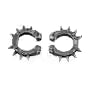 Vintage Titanium Steel Clip-On Earrings for Men & Women – Retro Non-Pierced Hoop Earcuffs, Hip-Hop Punk Style, No-Hole Ear Clips