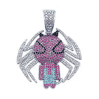 Hip-Hop Pendant Cuban Chain / Iced-Out Pendant Necklace for Men / American-Style Diamond Hiphop Rapper Full-Diamond Accessory