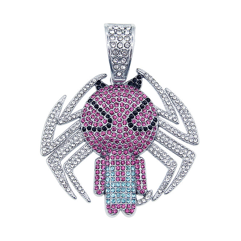 Hip-Hop Pendant Cuban Chain / Iced-Out Pendant Necklace for Men / American-Style Diamond Hiphop Rapper Full-Diamond Accessory