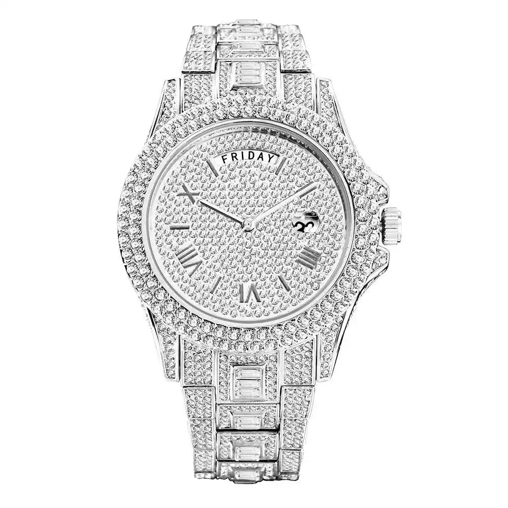 New Style / Fashion / Full Diamond / European & American Hip-Hop / Personalized / High-End Luxury Starry Sky Men's Watch