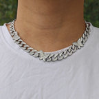 Iced Butterfly Cuban Link – Statement Chain Necklace or Bracelet