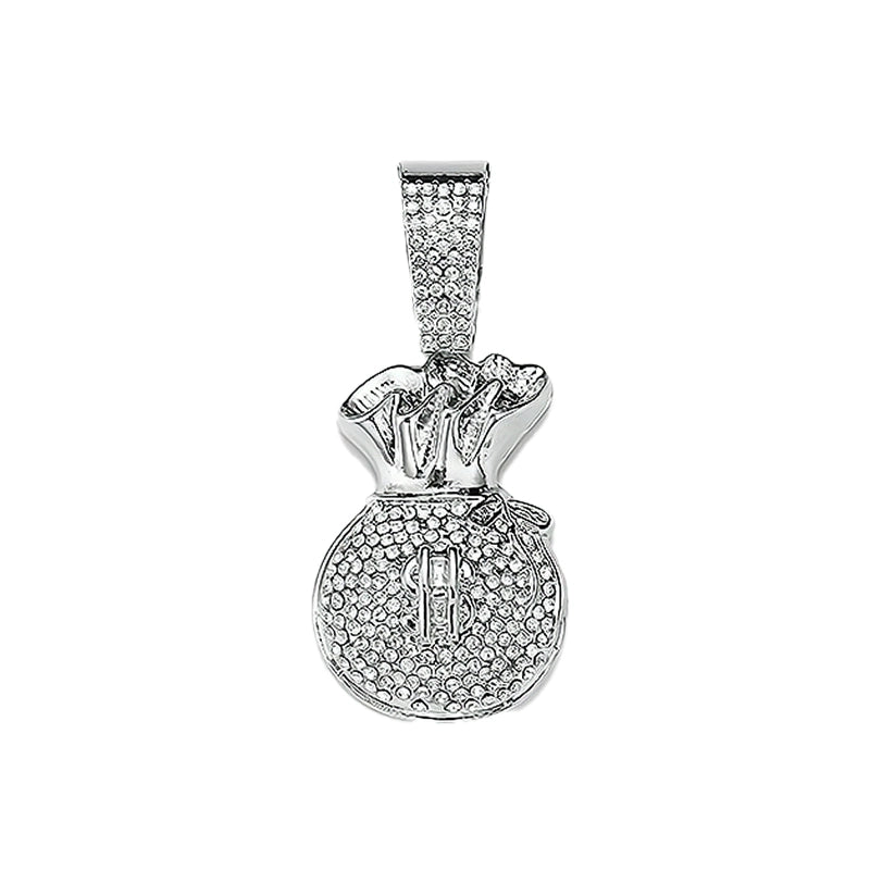 Hip-Hop Pendant Cuban Chain / Iced-Out Pendant Necklace for Men / American-Style Diamond Hiphop Rapper Full-Diamond Accessory