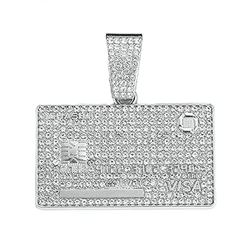 Hip-Hop Pendant Cuban Chain / Iced-Out Pendant Necklace for Men / American-Style Diamond Hiphop Rapper Full-Diamond Accessory