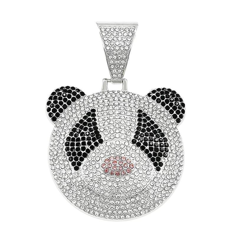 Hip-Hop Pendant Cuban Chain / Iced-Out Pendant Necklace for Men / American-Style Diamond Hiphop Rapper Full-Diamond Accessory