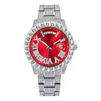 European-American / Large Dial / Full-Crystal / Waterproof / Trendy / Stylish / Fully Iced-Out Hip-Hop Men’s Watch