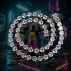 10mm Hip-Hop 5A Zircon Tennis Chain — Premium Short Choker Necklace