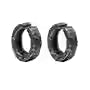 Vintage Titanium Steel Clip-On Earrings for Men & Women – Retro Non-Pierced Hoop Earcuffs, Hip-Hop Punk Style, No-Hole Ear Clips