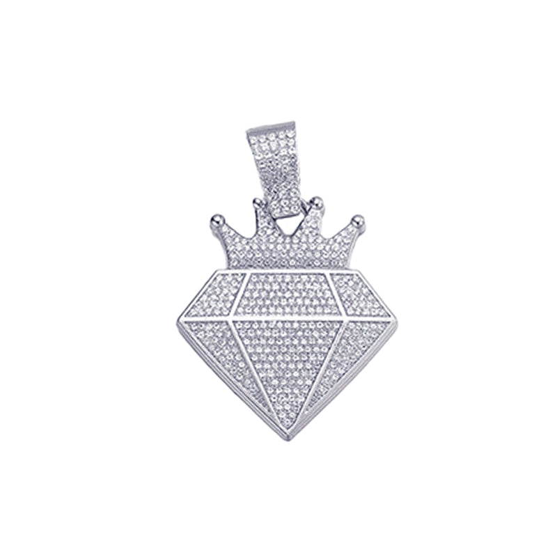 Hip-Hop Pendant Cuban Chain / Iced-Out Pendant Necklace for Men / American-Style Diamond Hiphop Rapper Full-Diamond Accessory