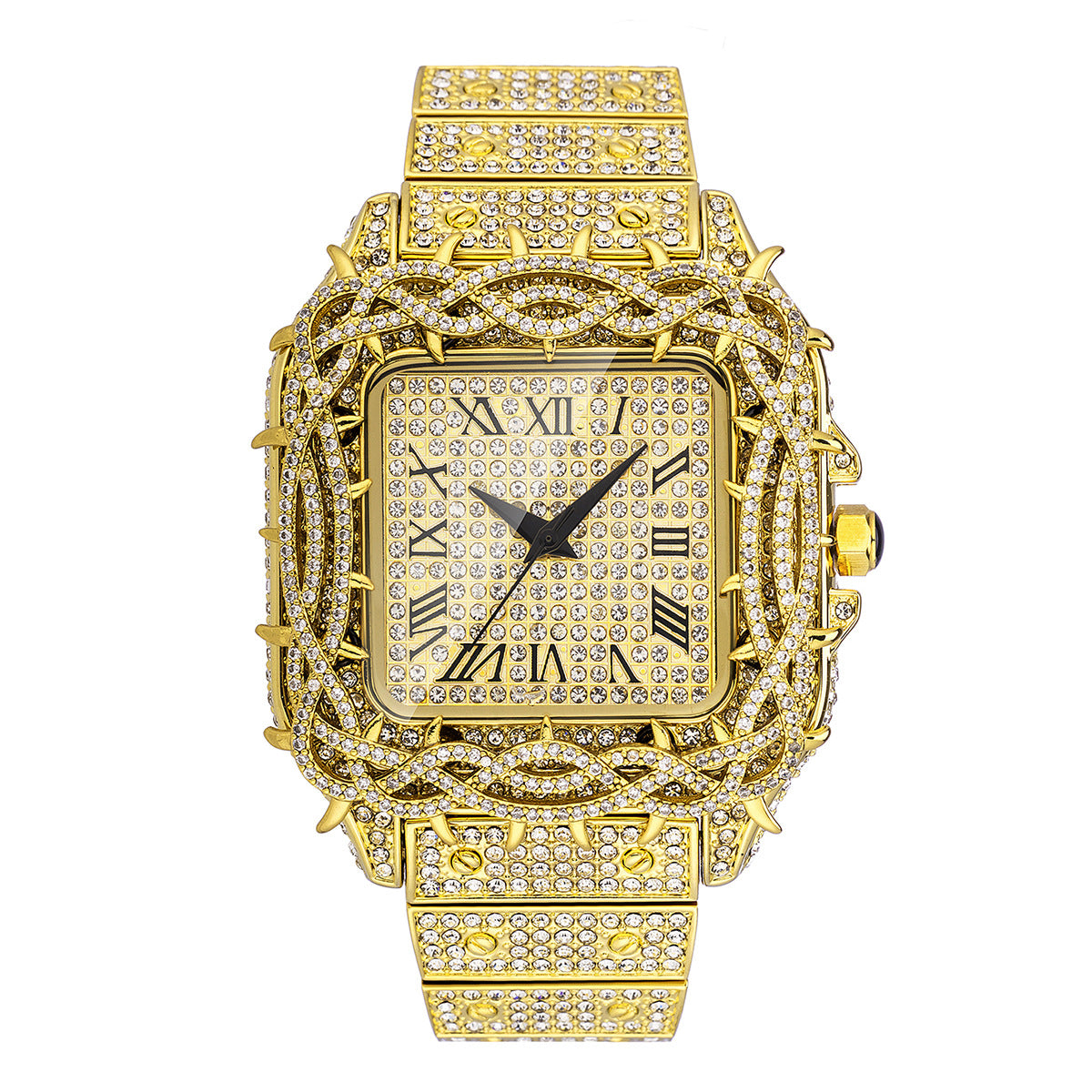 Full Diamond / Starry Sky / High-End Luxury / Thorns Dial / Niche / European & American / Hip-Hop Watch