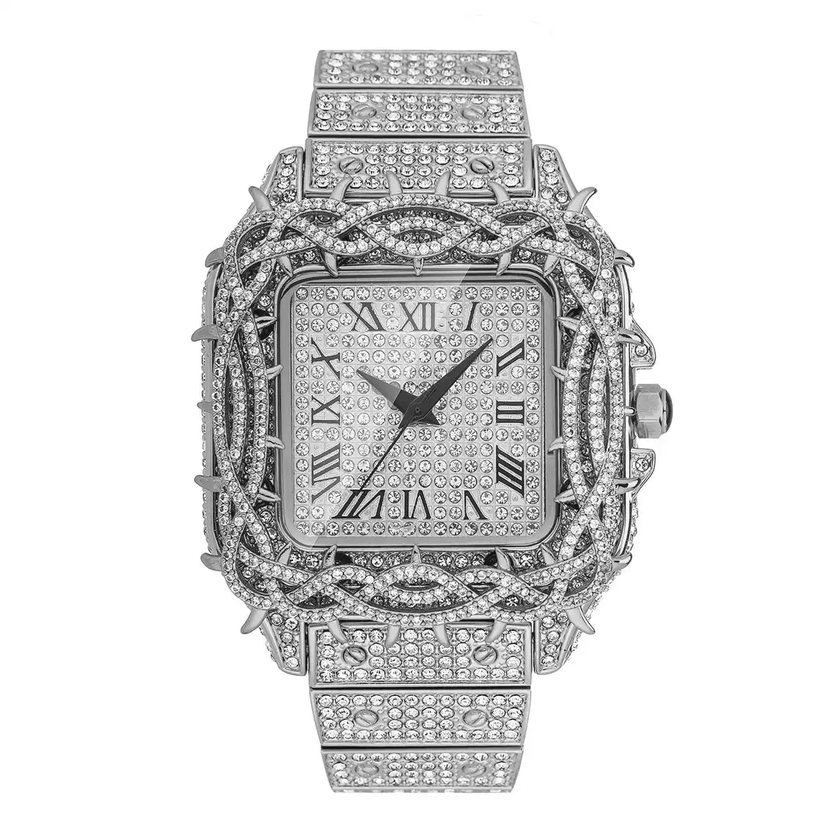Full Diamond / Starry Sky / High-End Luxury / Thorns Dial / Niche / European & American / Hip-Hop Watch