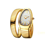 European & American / Fashion / Personalized / Bangle / Niche High-End Luxury / Diamond-Set / Creative Snake-Shaped Women's Watch