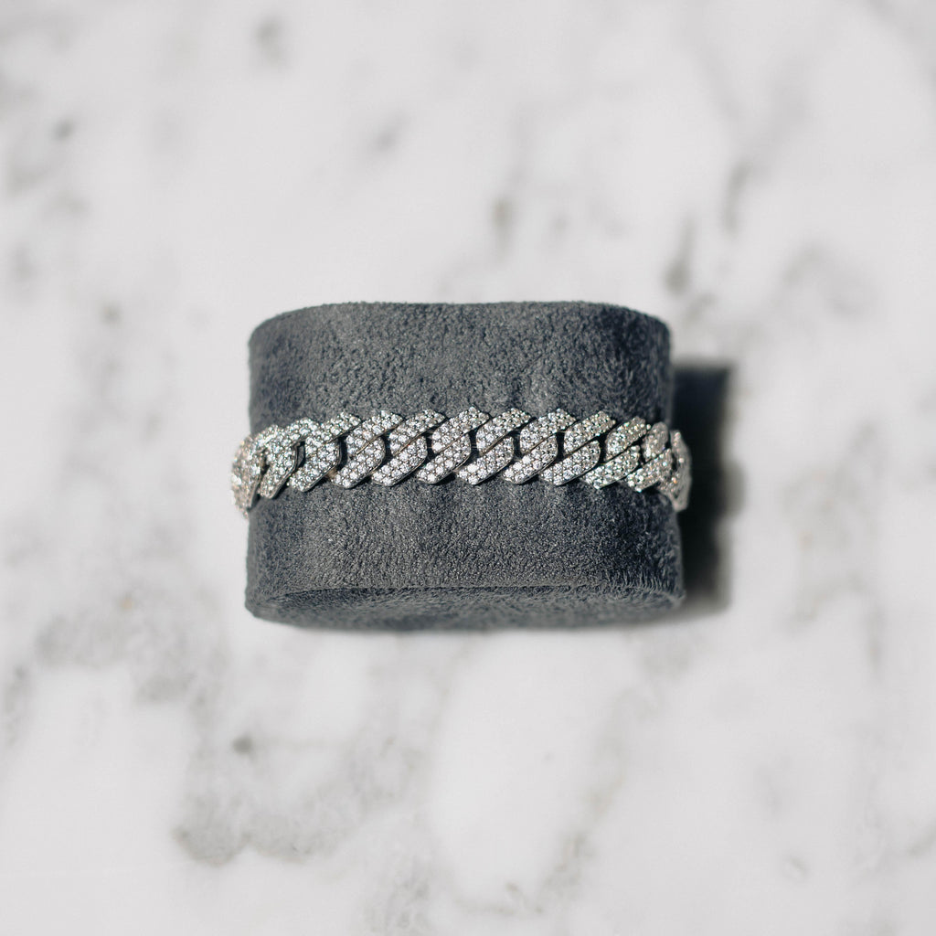 12mm Prong Cuban Bracelet