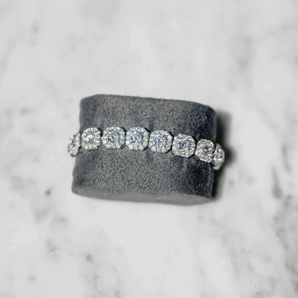 Cluster Tennis Bracelet