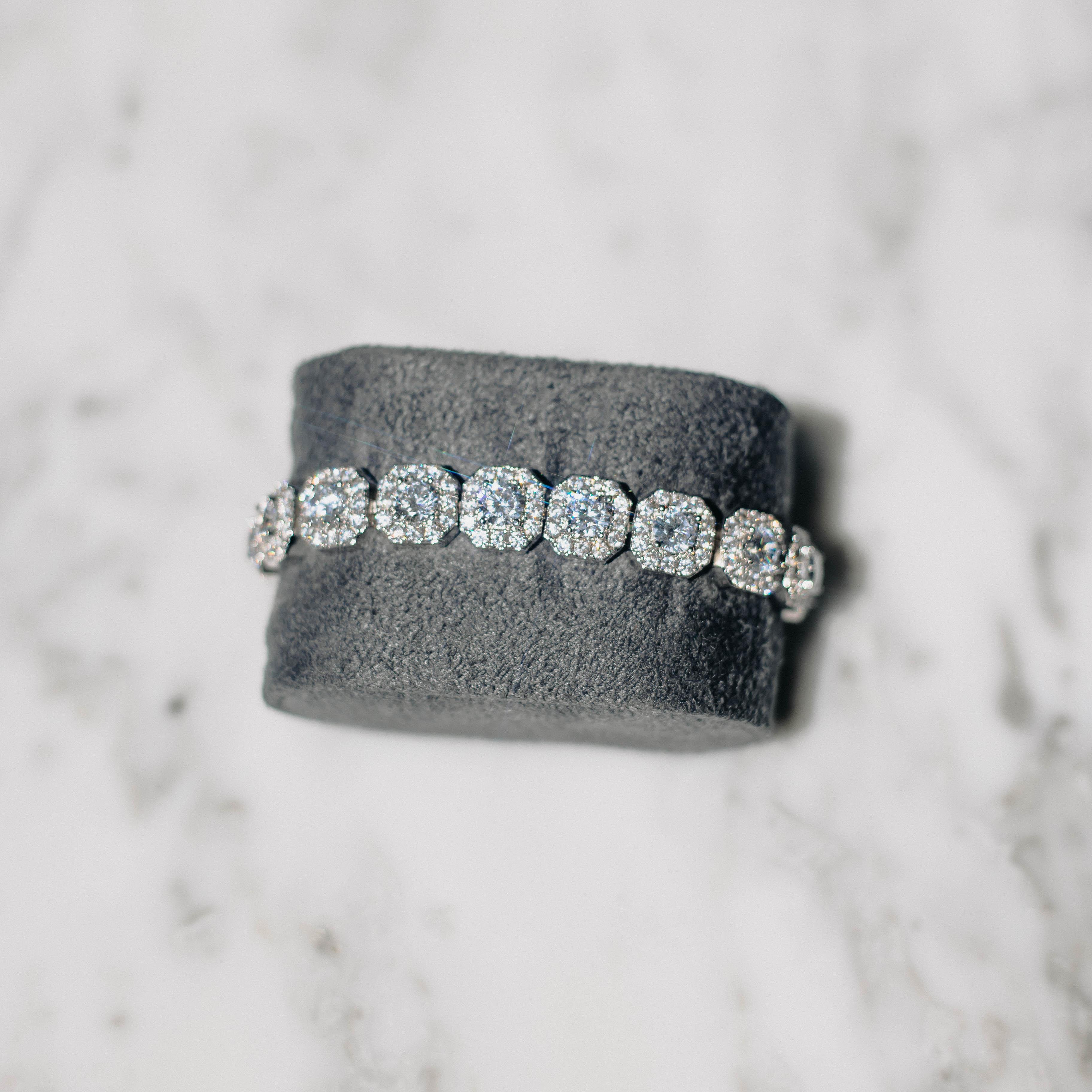 Cluster Tennis Bracelet